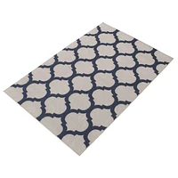 Corfu Indoor/Outdoor Grey, Navy Rug