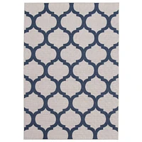 Corfu Indoor/Outdoor Grey, Navy Rug