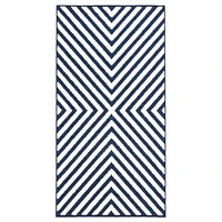 Santorini Indoor/Outdoor Blue, Ivory Rug