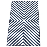 Santorini Indoor/Outdoor Blue, Ivory Rug