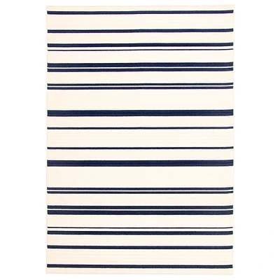 Paros Indoor/Outdoor Blue, Ivory Rug