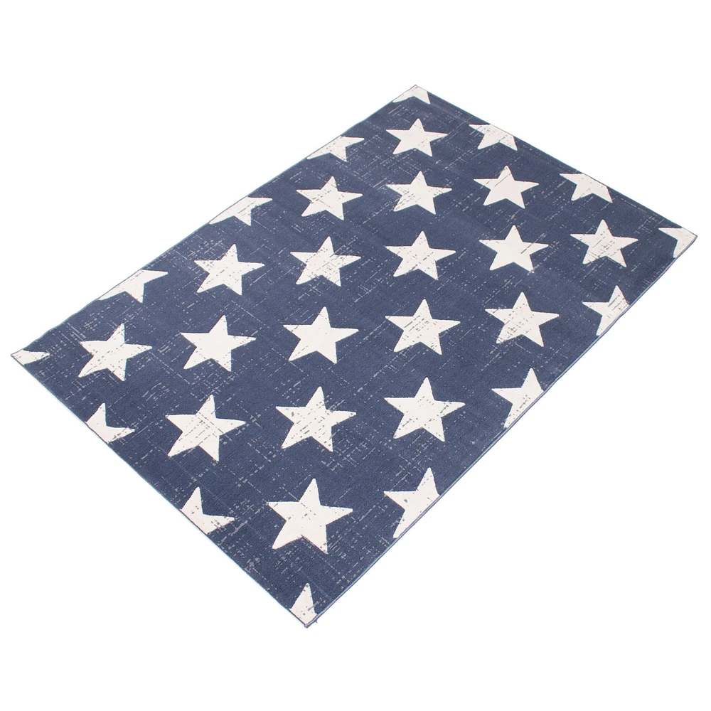 Tapis Stars bleu foncé