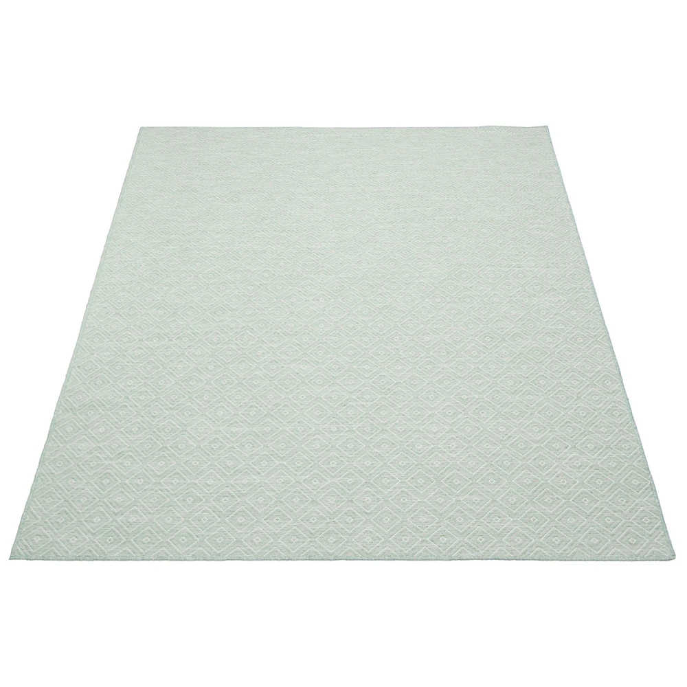 Gardenia Diamond Indoor/ Outdoor Mint Rug