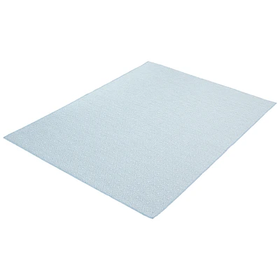 Gardenia Diamond Indoor/ Outdoor Light Blue Rug