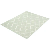 Gardenia Abstract Indoor/ Outdoor Mint Rug