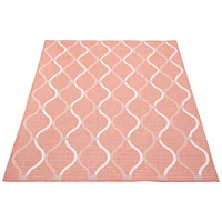 Gardenia Abstract Indoor/ Outdoor Coral Rug