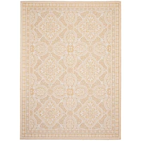 Gardenia Traditional Indoor/ Outdoor Gold Rug