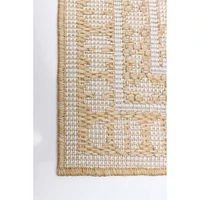 Gardenia Traditional Indoor/ Outdoor Gold Rug