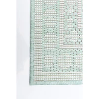 Gardenia Traditional Indoor/ Outdoor Mint Rug