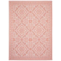 Gardenia Traditional Indoor/ Outdoor Coral Rug