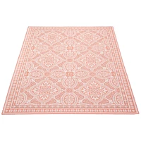 Gardenia Traditional Indoor/ Outdoor Coral Rug