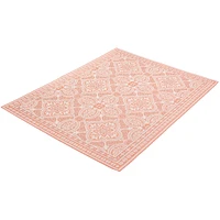 Gardenia Traditional Indoor/ Outdoor Coral Rug