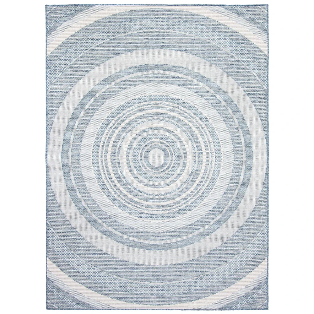 Gardenia Modern Indoor/ Outdoor Blue Rug