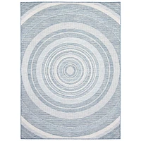 Gardenia Modern Indoor/ Outdoor Blue Rug