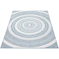 Gardenia Modern Indoor/ Outdoor Blue Rug