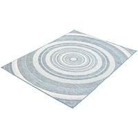 Gardenia Modern Indoor/ Outdoor Blue Rug
