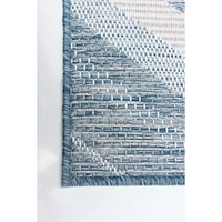 Gardenia Modern Indoor/ Outdoor Blue Rug