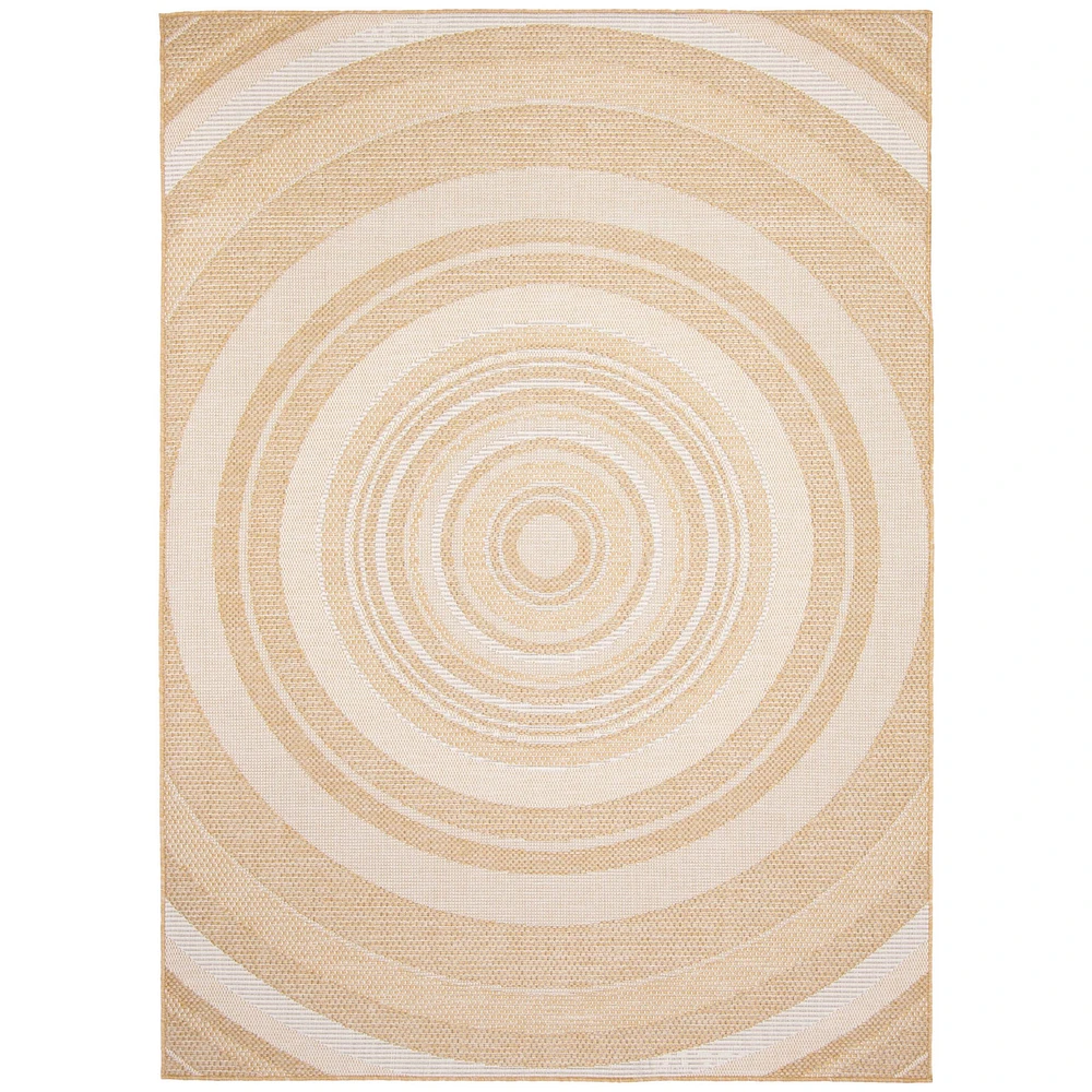 Gardenia Modern Indoor/ Outdoor Gold Rug