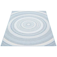 Gardenia Modern Indoor/ Outdoor Light Blue Rug