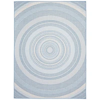 Gardenia Modern Indoor/ Outdoor Light Blue Rug