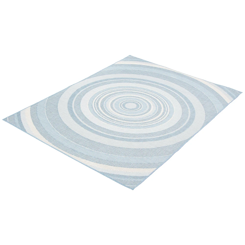 Gardenia Modern Indoor/ Outdoor Light Blue Rug