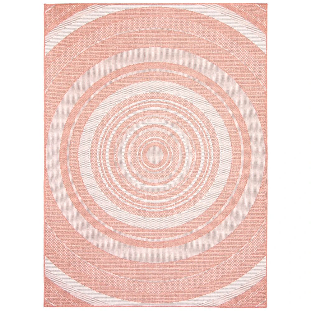 Gardenia Modern Indoor/ Outdoor Coral Rug