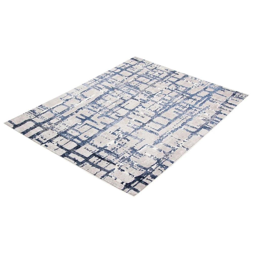 Tapis Arianna bleu foncé