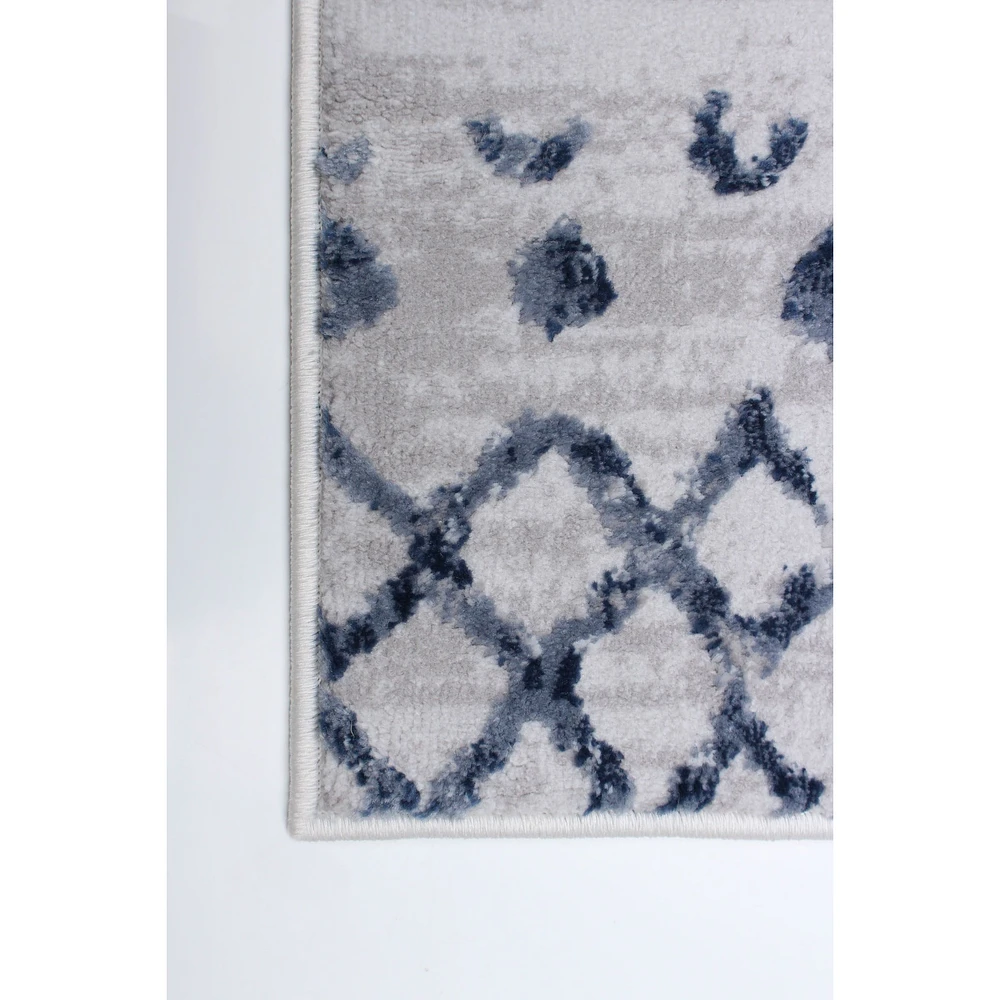 Tapis Aurora bleu foncé