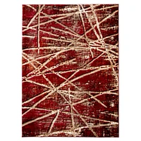 Tapis Daphne rouge