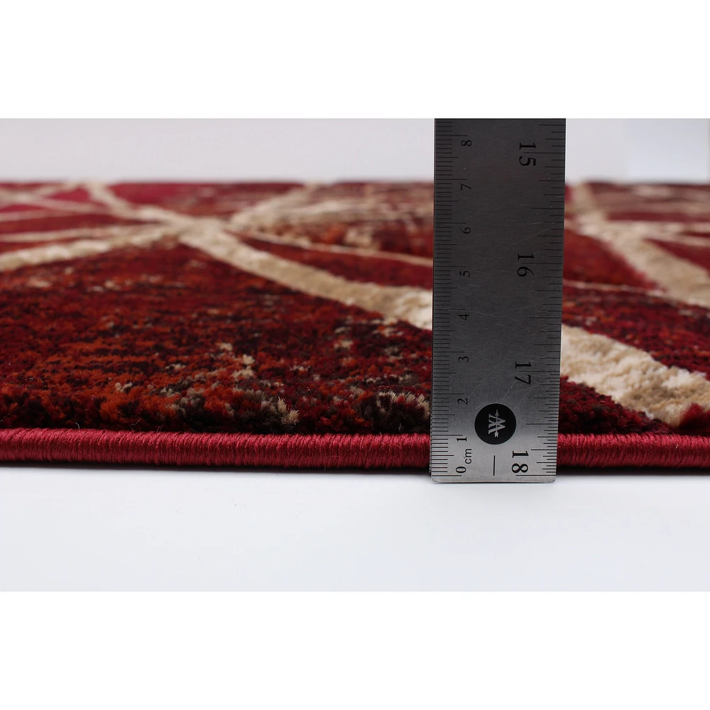 Tapis Daphne rouge