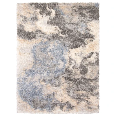 Minka Contemporary Cream Shag Rug