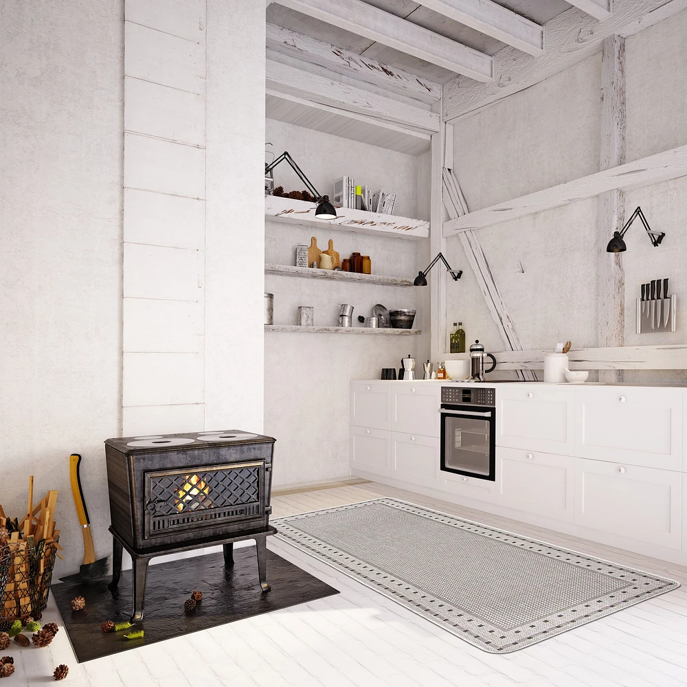 Nagano Indoor/ Outdoor Grey Rug
