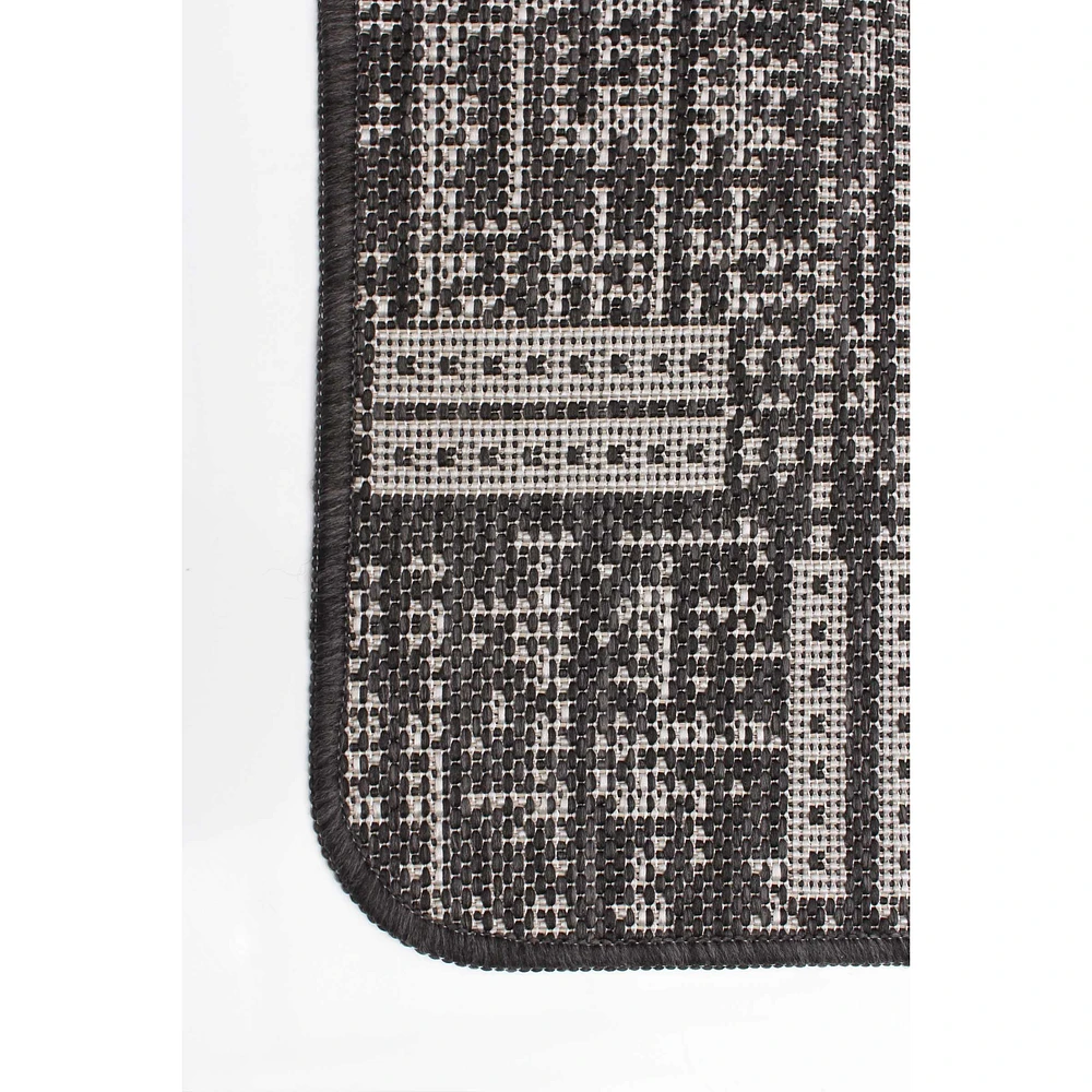 Ra Indoor/ Outdoor Black Rug