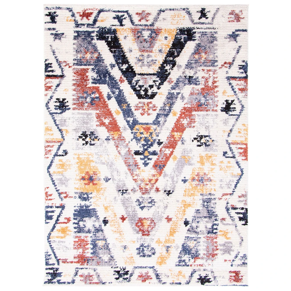 Morocco Quashqai White Bohemian Area Rug