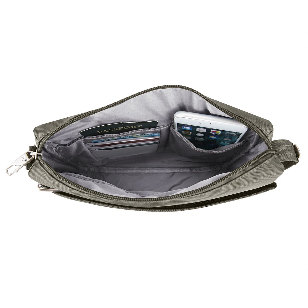 Travelon Anti-Theft Classic Small East/West Crossbody - Nutmeg