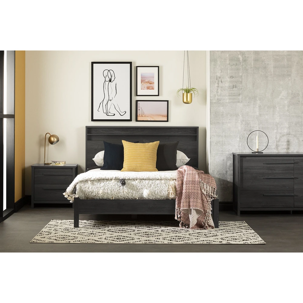 Tao Full/Queen Headboard in Grey Oak by South Shore Furniture