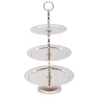 Elegance Stainless Steel 3-Tier Cake Stand