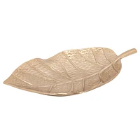 Elegance Gold Leaf Dish - 15"