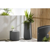 Dalya Tall Outdoor Pot Planter Dark Grey by South Shore Furniture