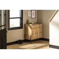 South Shore Furniture Mezzy Storage Cabinet with Drawer Nordik Oak