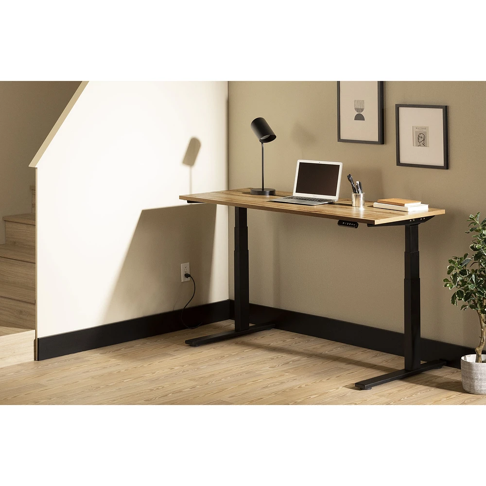 South Shore Furniture Ezra Electric Adjustable Height Standing Desk