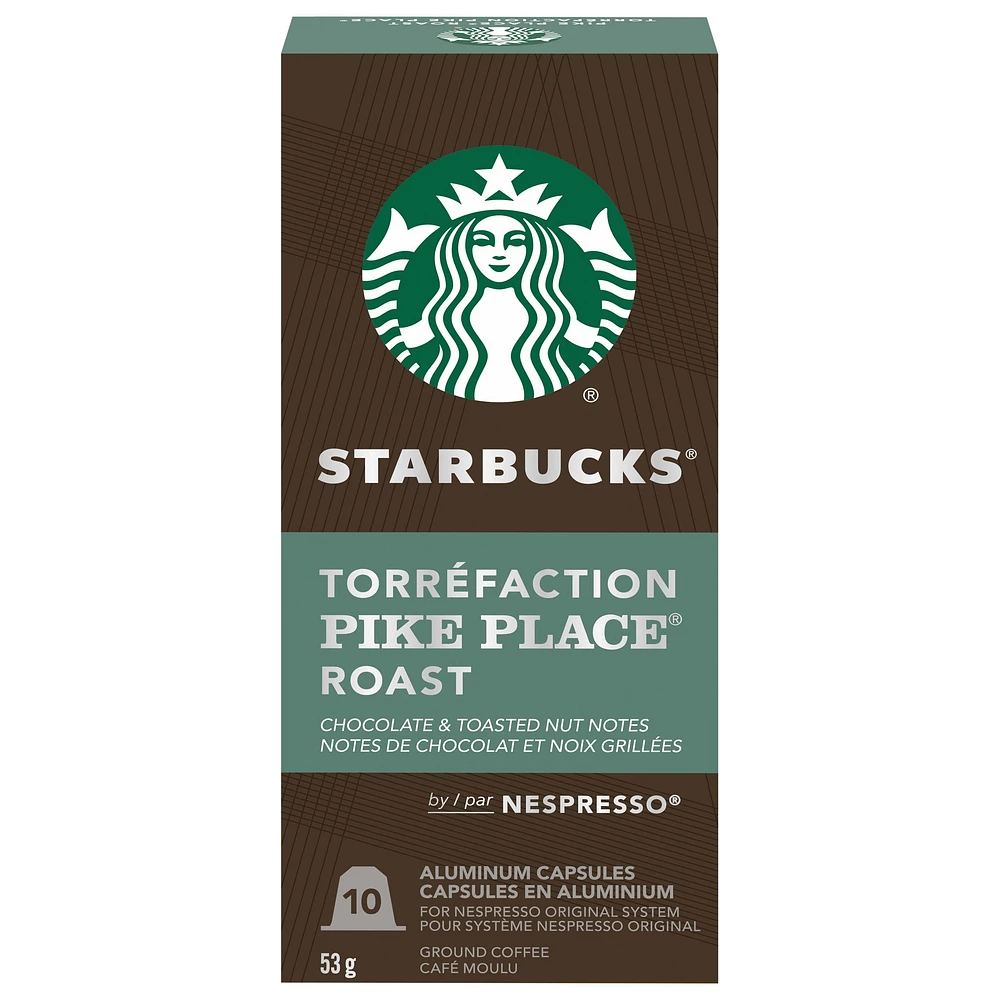 Starbucks® Pike Place® Medium Roast Capsules for Nespresso® Original Line