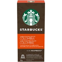 Capsules Starbucks® café d'origine unique Colombie pour Nespresso® Original