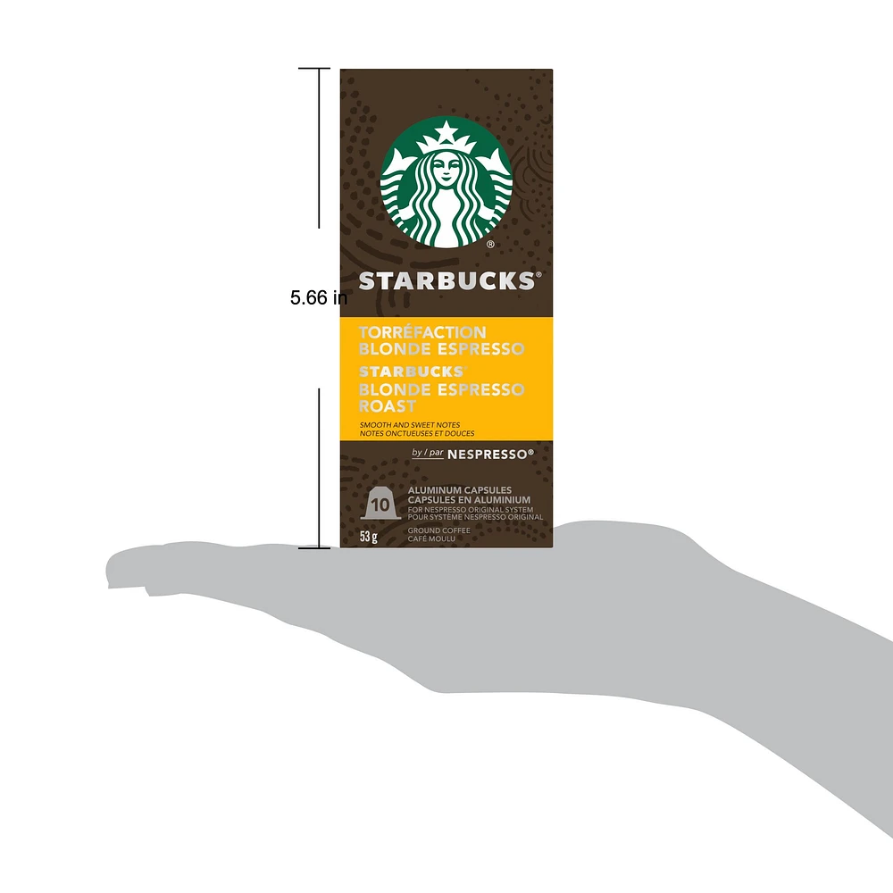 Starbucks® Blonde Espresso Roast capsules for Nespresso® Original Line