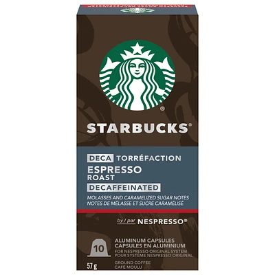 Capsules Starbucks® torréfaction Espresso Déca pour Nespresso® Original