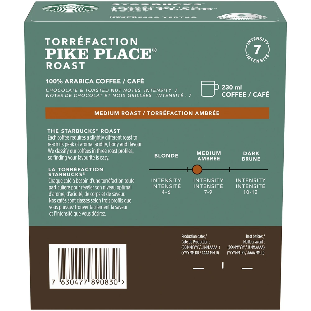 Starbucks® Pike Place® Roast Capsules for Nespresso® Vertuo