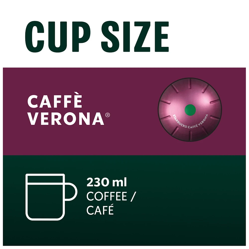 Starbucks® Caffè Verona® Capsules for Nespresso® Vertuo