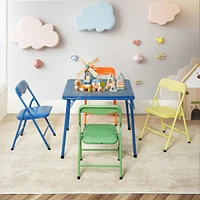 Kids Folding Table and Chairs, Set of 5 – Multicolour