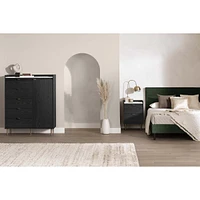 Hype 5-Drawers Door Chest in Black Oak and Faux Marble by South Shore Furniture