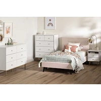 Dylane 2-Drawer Nightstand Pure White by South Shore Furniture